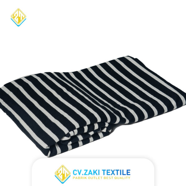 STRIPES MEDIUM COTTON - HITAM PUTIH