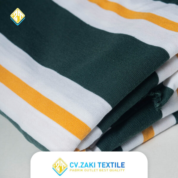 STRIPES COMBO 2 - HIJAU BOTOL PUTIH KUNING - Image 2