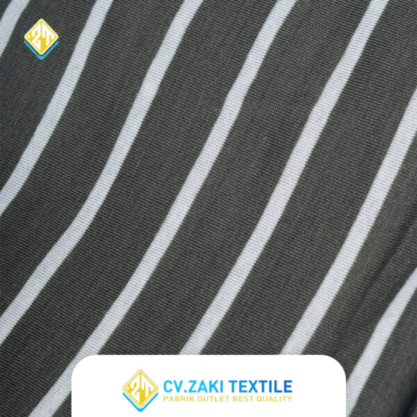 STRIPES MEDIUM COTTON - ABU PUTIH - Image 3